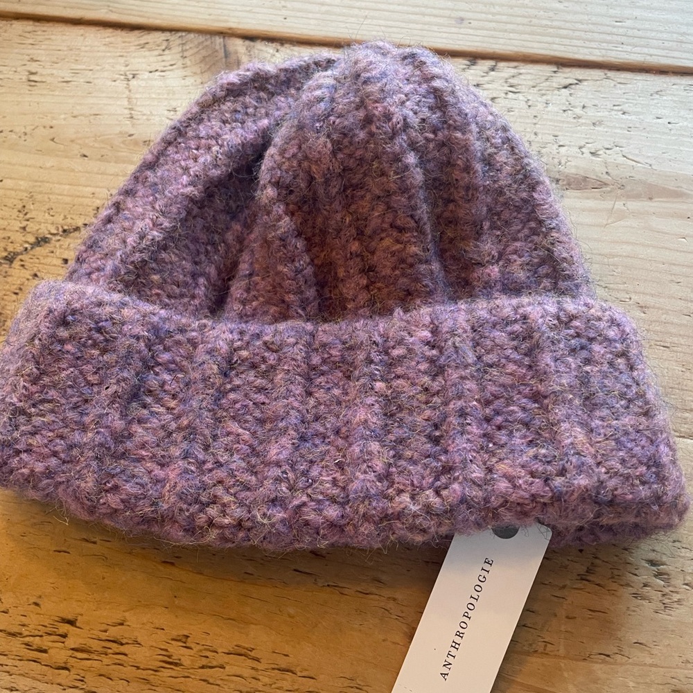 Anthropologie Lavender Knit Hat